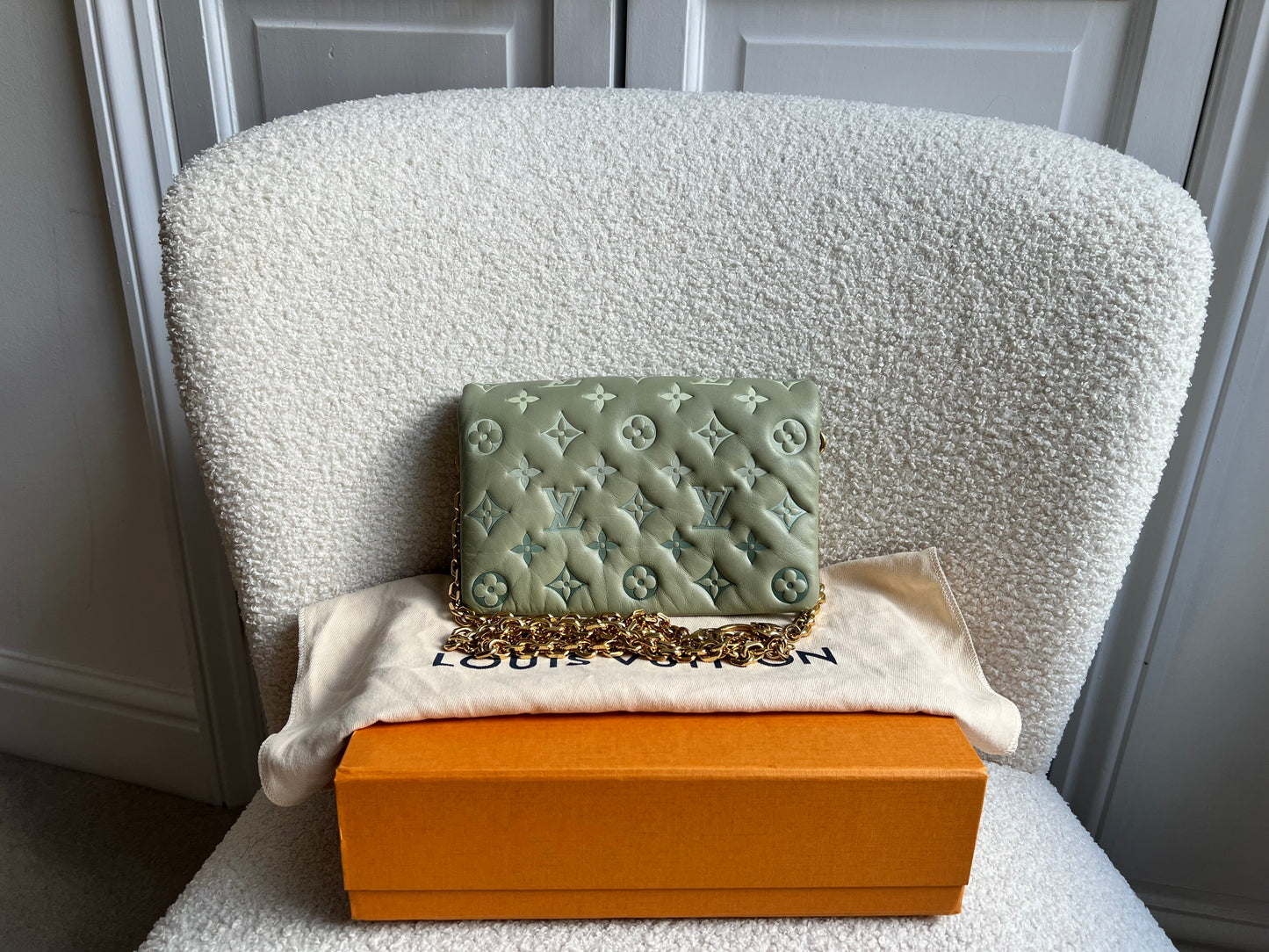 Louis Vuitton Sage Green Coussin Pochette (RRP £2090)