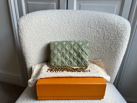Louis Vuitton Sage Green Coussin Pochette (RRP £2090)