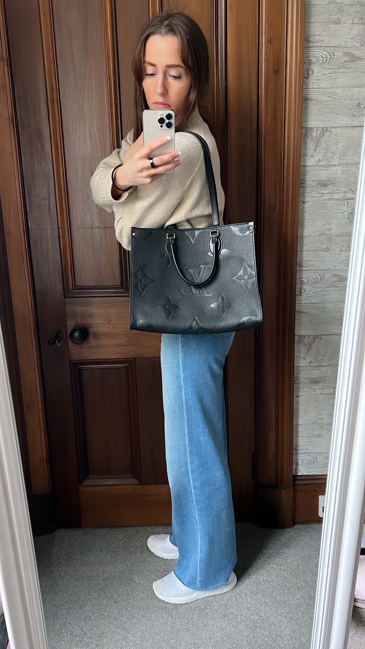 Louis Vuitton On the Go MM Black Empreinte (RRP £2,450)