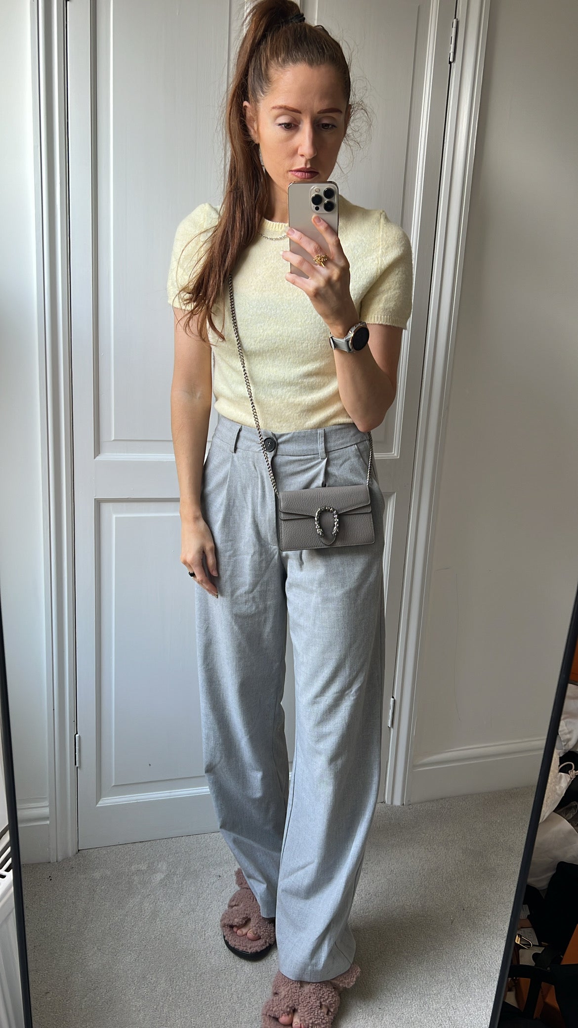 Gucci Dionysus GG Grey Super Mini Shoulder Bag (RRP £985)