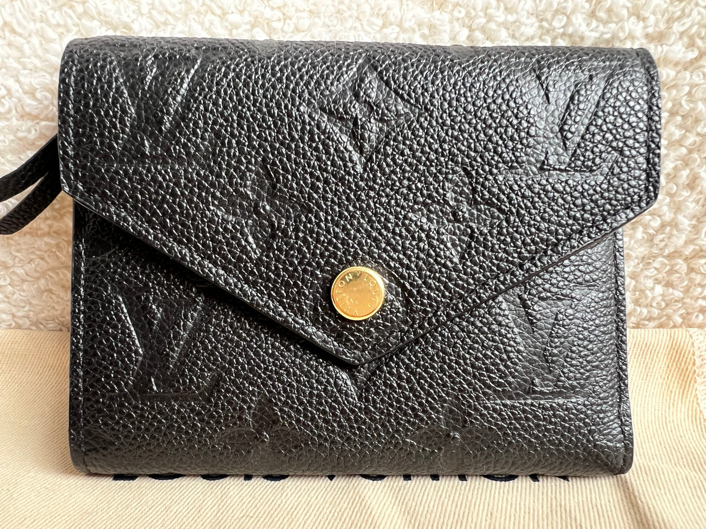 Louis Vuitton Victorine Wallet Black Empreinte (RRP £515)