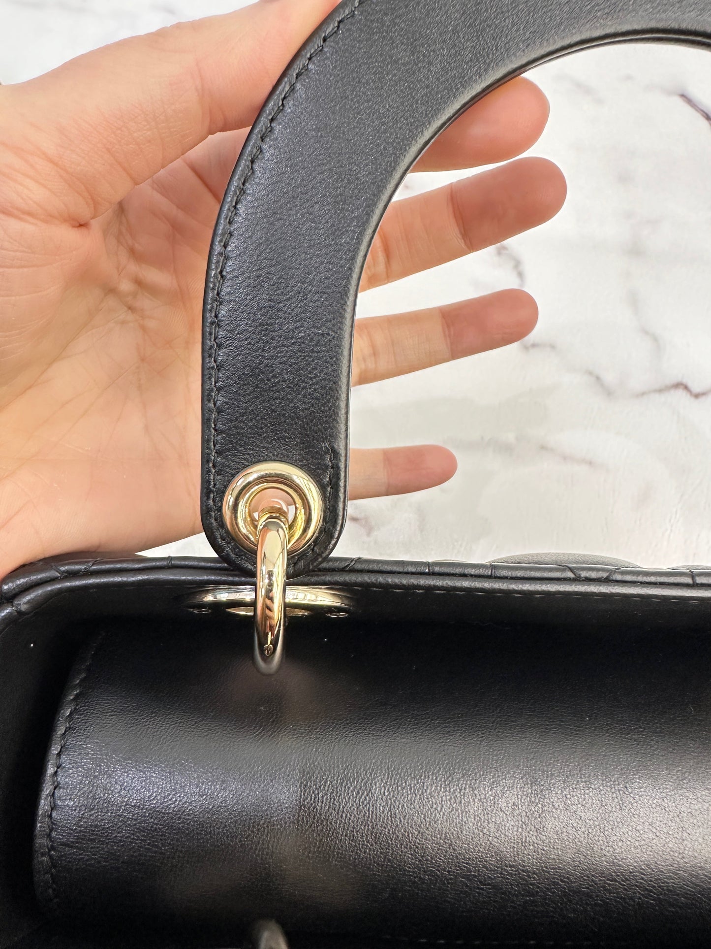 Small Lady Dior My ABCDior Bag Black Cannage Lambskin