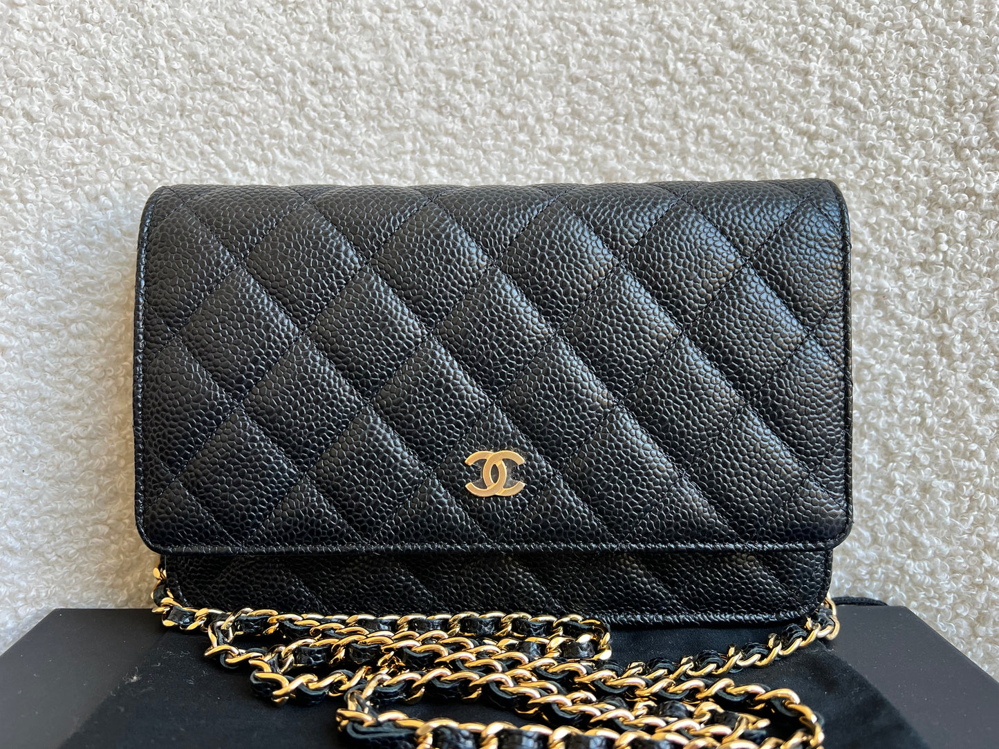 Chanel Black Caviar Wallet on Chain (RRP £2,930)