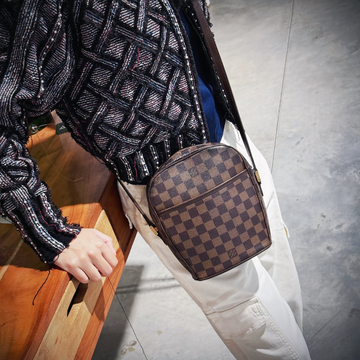 Louis Vuitton Damier Ebene Ipanema Bag TWS