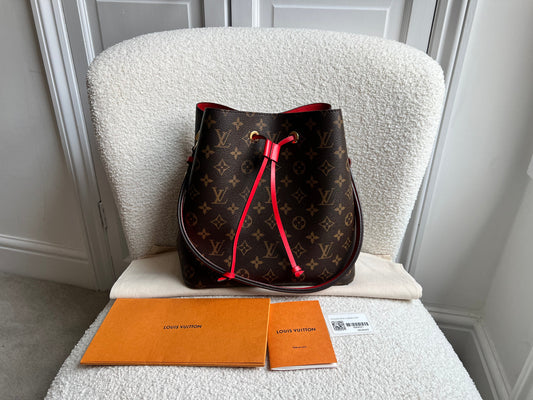 Louis Vuitton Neo Noe Monogram Coquelicot (RRP £1,790)