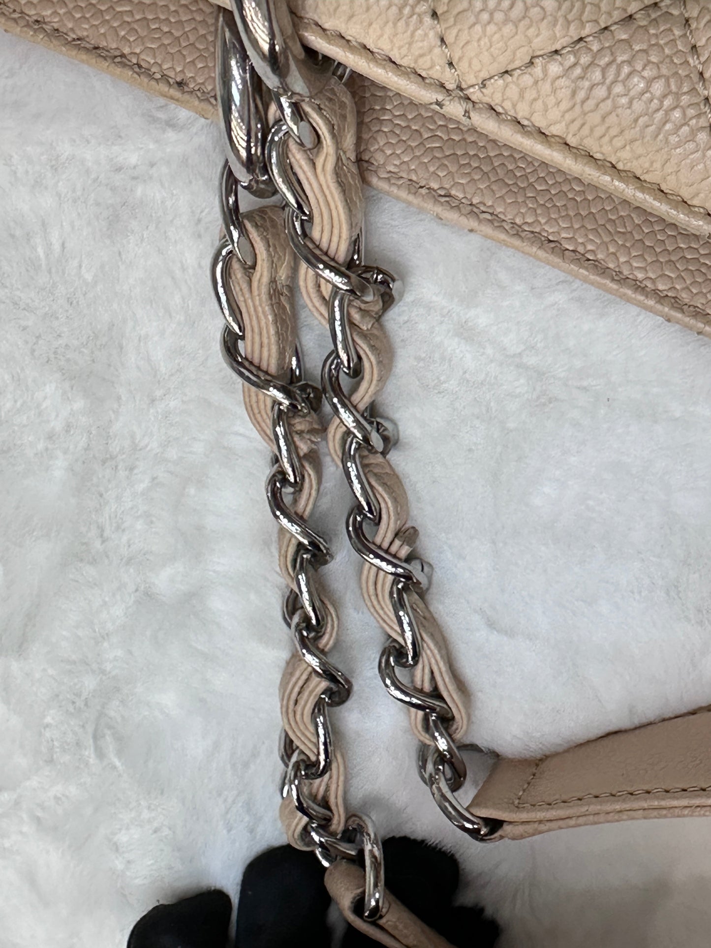 Chanel GST Beige Caviar Shw Bag