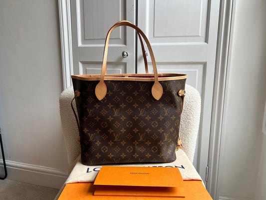 Louis Vuitton Neverfull MM Monogram Pivoine (RRP £1,410)
