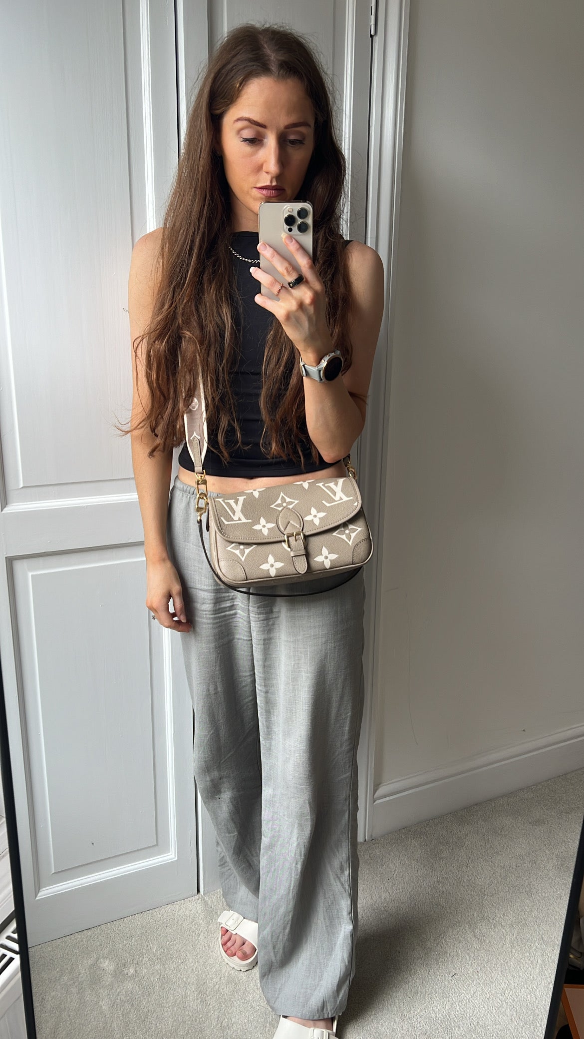 Louis Vuitton Diane Satchel Bicolour Empreinte (RRP £2,170)