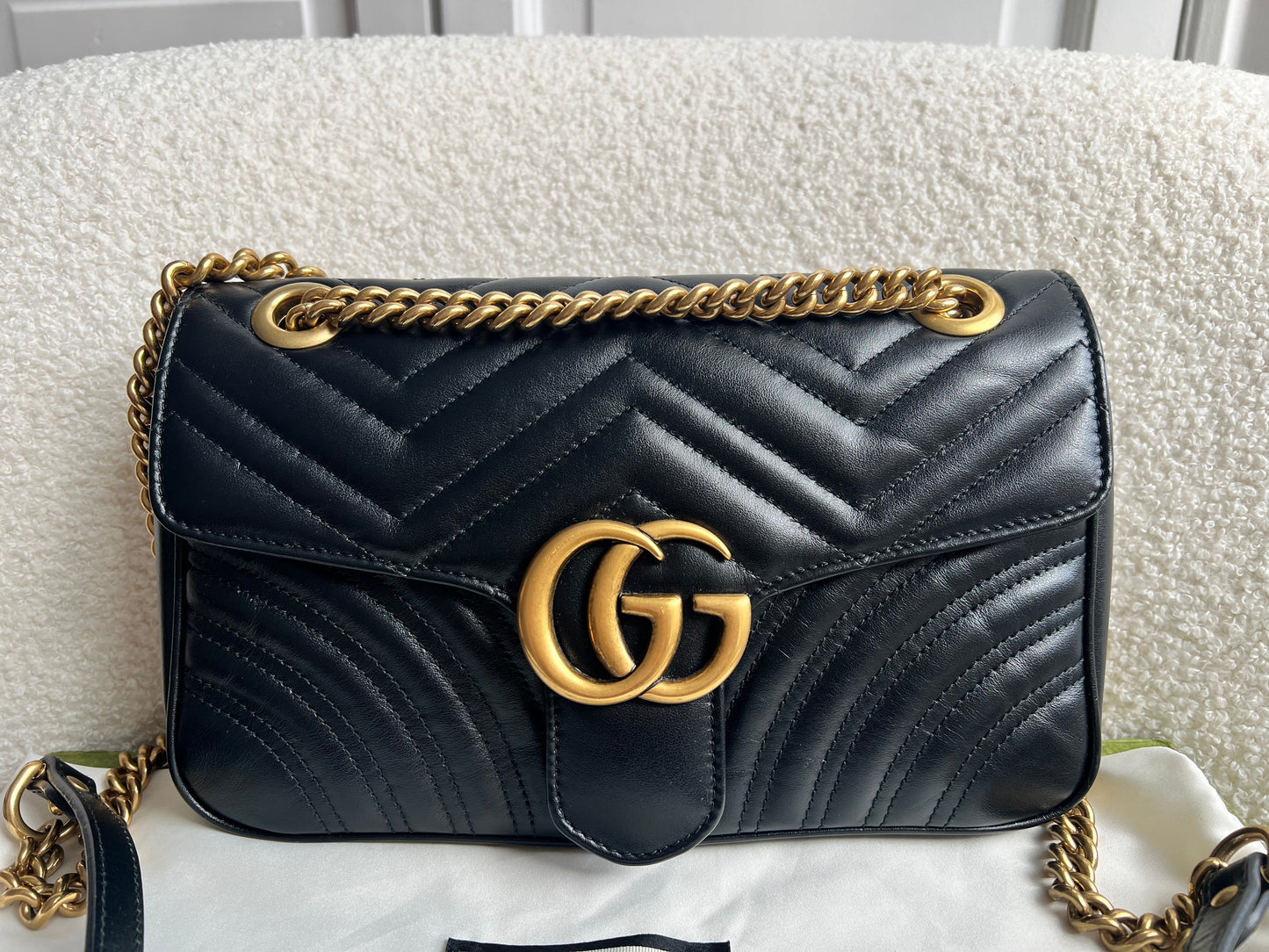 Gucci GG Black Marmont Small Shoulder Bag (RRP £2070)