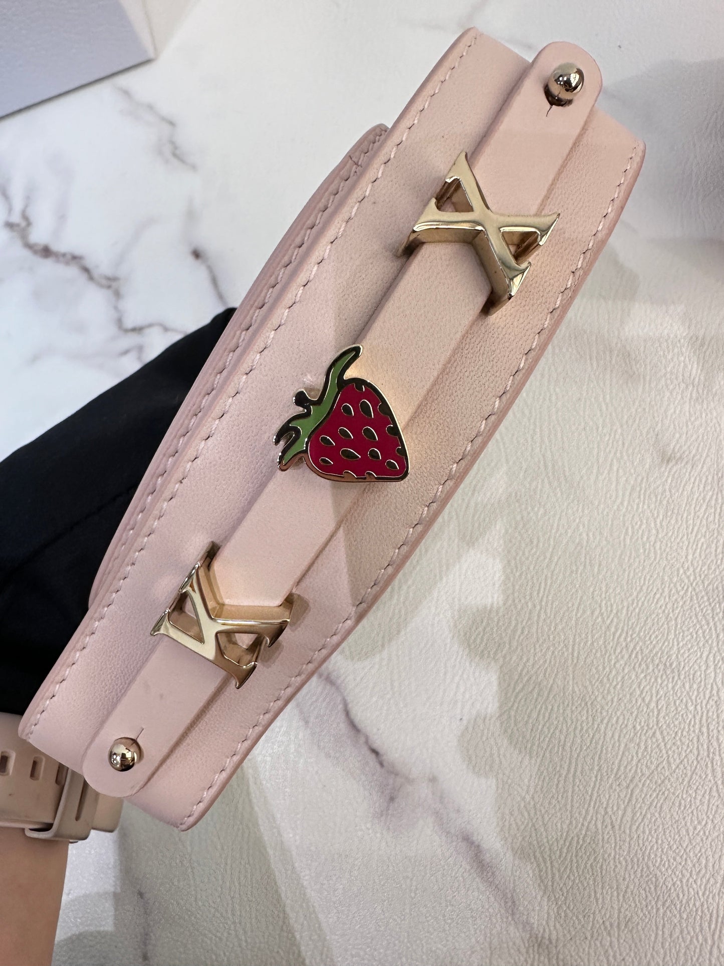 DIOR Lambskin Cannage Small Lucky Badges My Lady Dior Pink