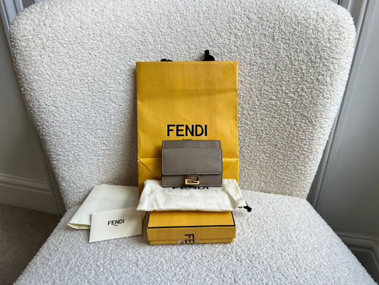Fendi Grey Baguette Card Holder (RRP £320)