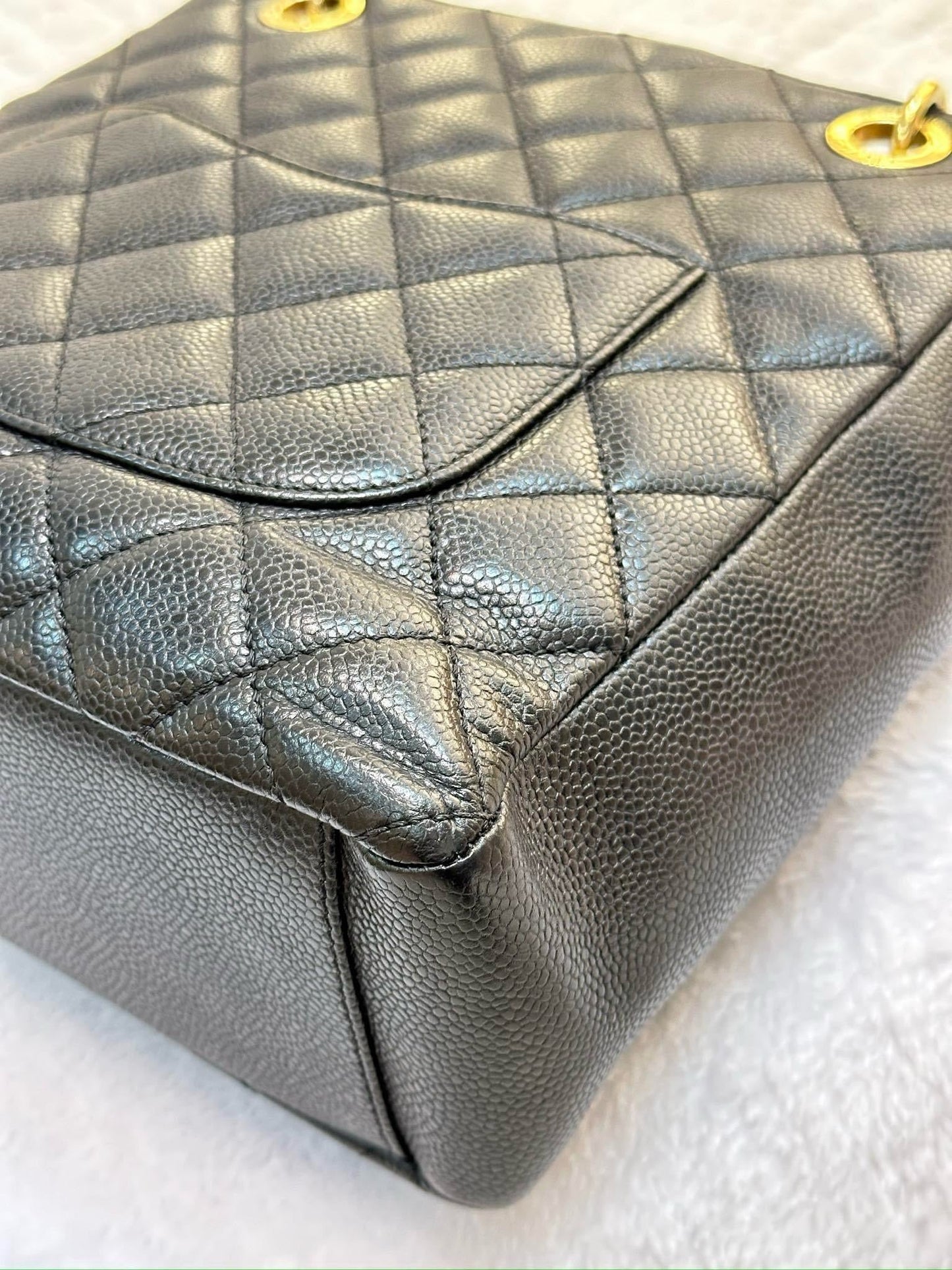 Chanel Caviar Quilted Petit Shopping Tote PST Black