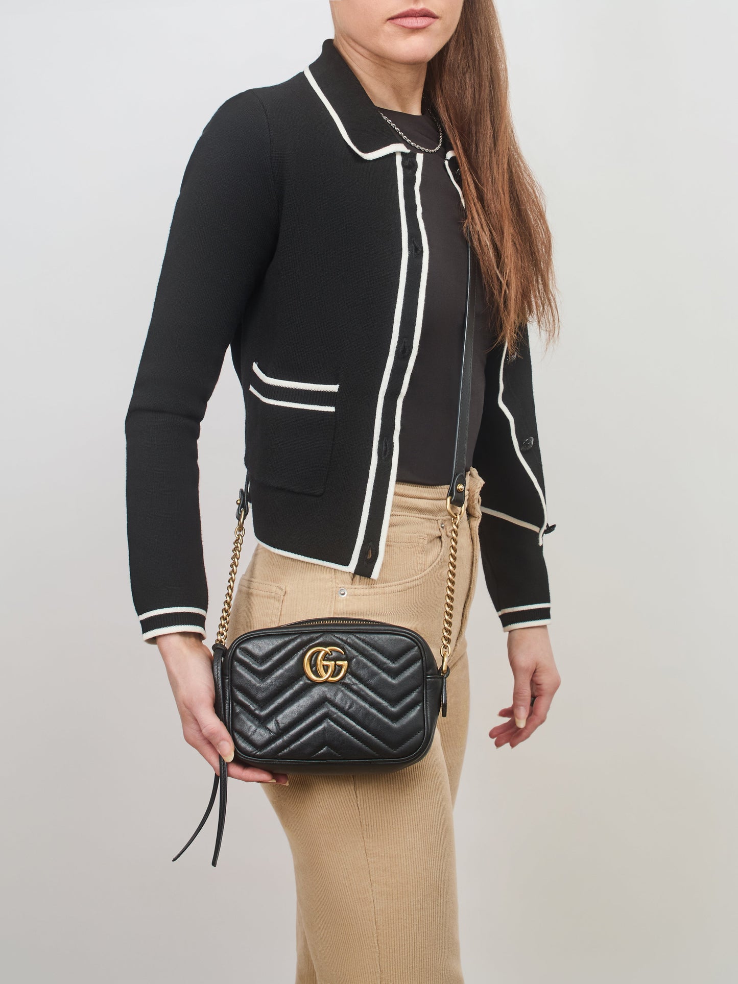 Gucci GG Hot Pink Marmont Mini Shoulder Bag (RRP £1,360)