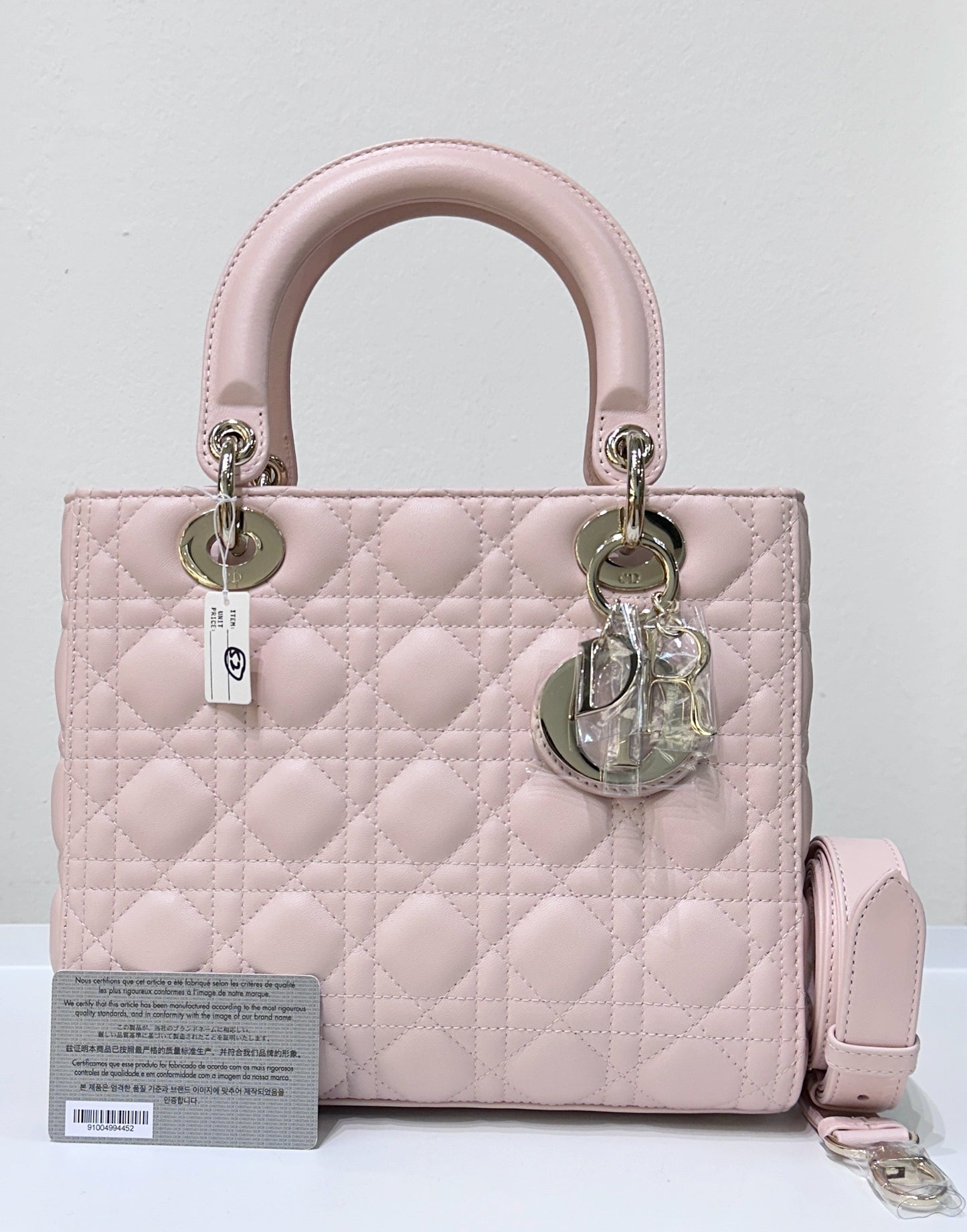 My Lady Medium Lady Dior Bag Pink Cannage Lambskin Flap Bag
