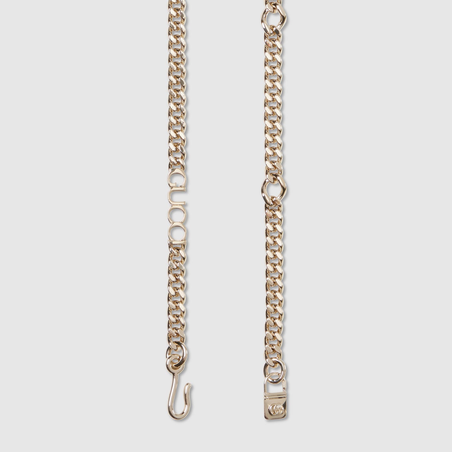 Chain Belt With Gucci Script Detail