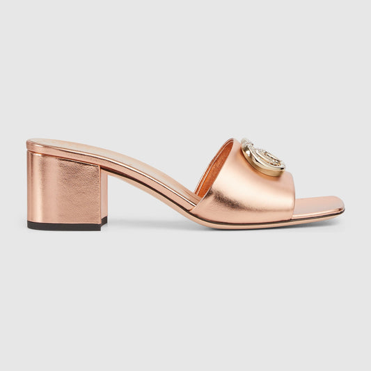 Women's Slide Sandal With Double G