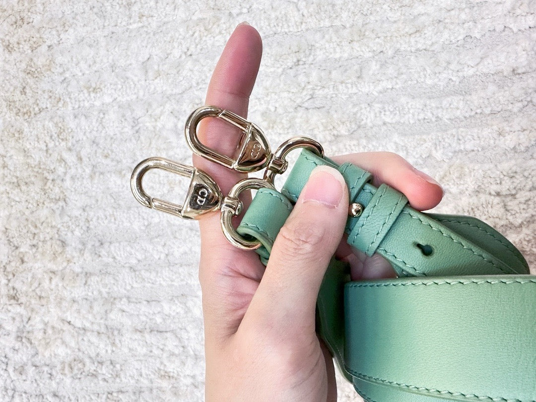 Small Lady Dior My ABCDior Bag Green Cannage Lambskin