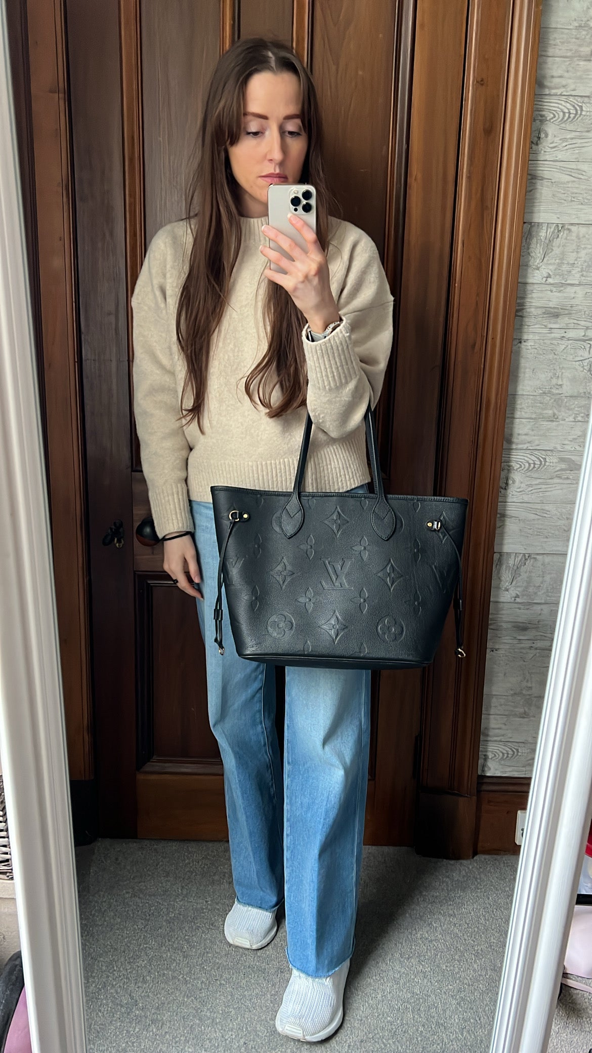 Louis Vuitton Neverfull MM Black Empreinte (RRP £1,940)