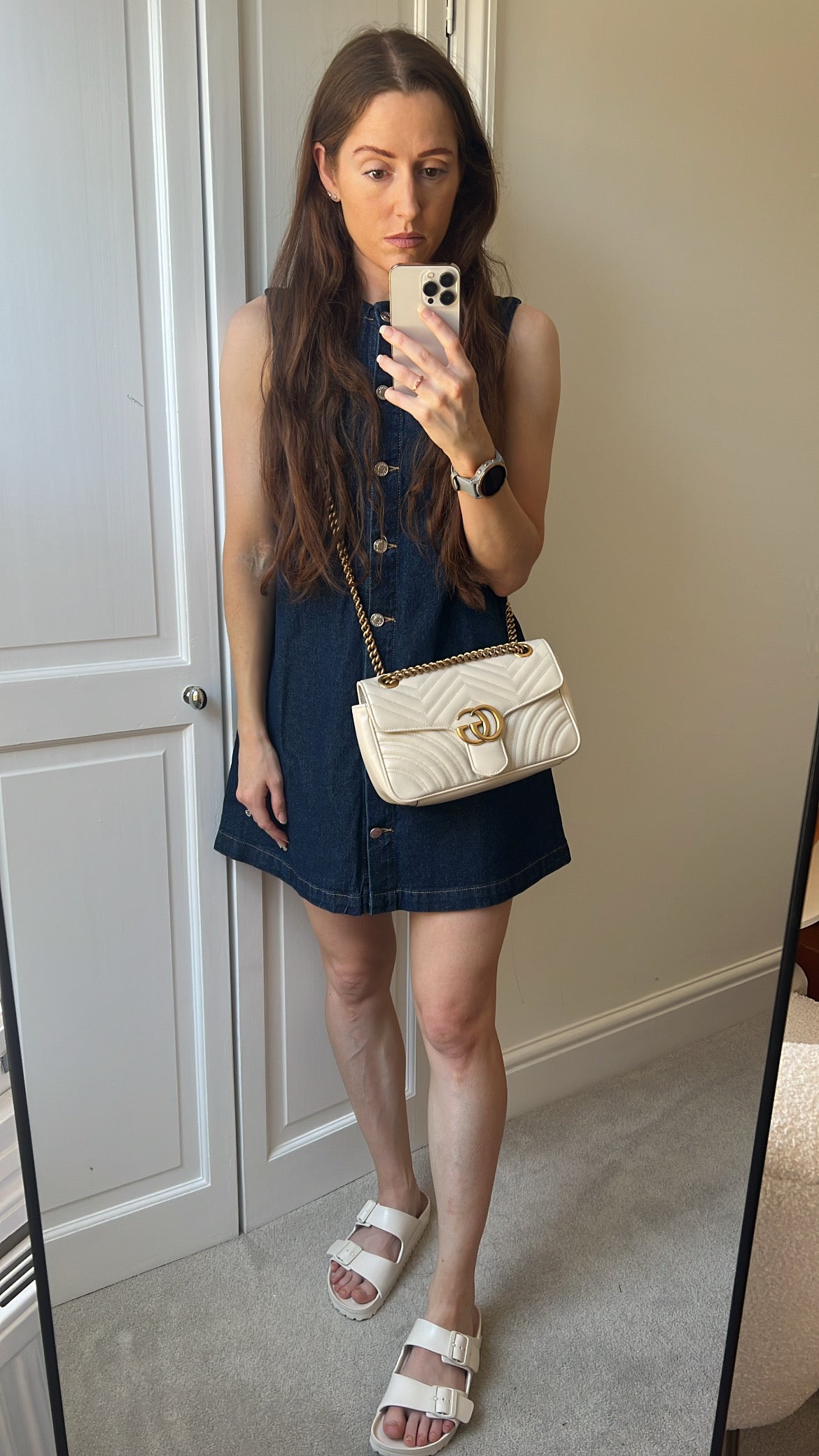 Gucci GG White Marmont Small Shoulder Bag (RRP £1890)