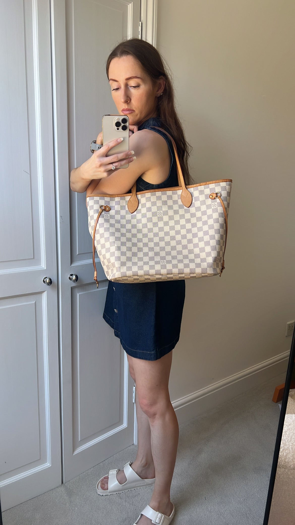 Louis Vuitton Neverfull MM Damier Azur (RRP £1,430)