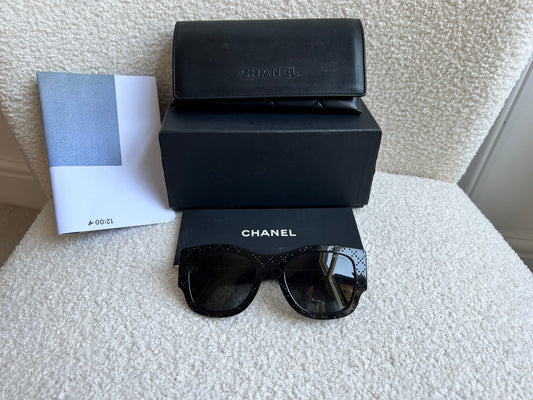 Chanel Black Embellished Sunglasses (RRP £640)