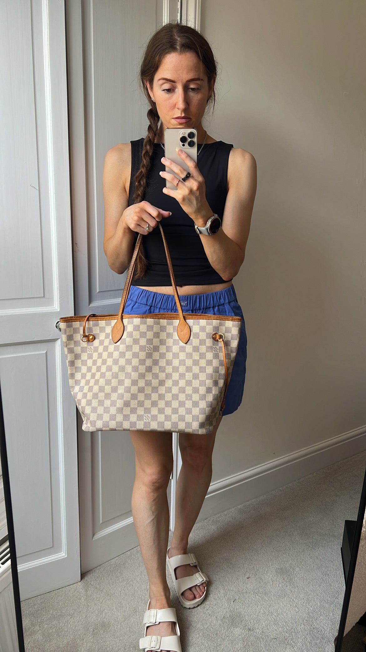Louis Vuitton Neverfull MM Monogram Damier Azur (RRP £1,450)