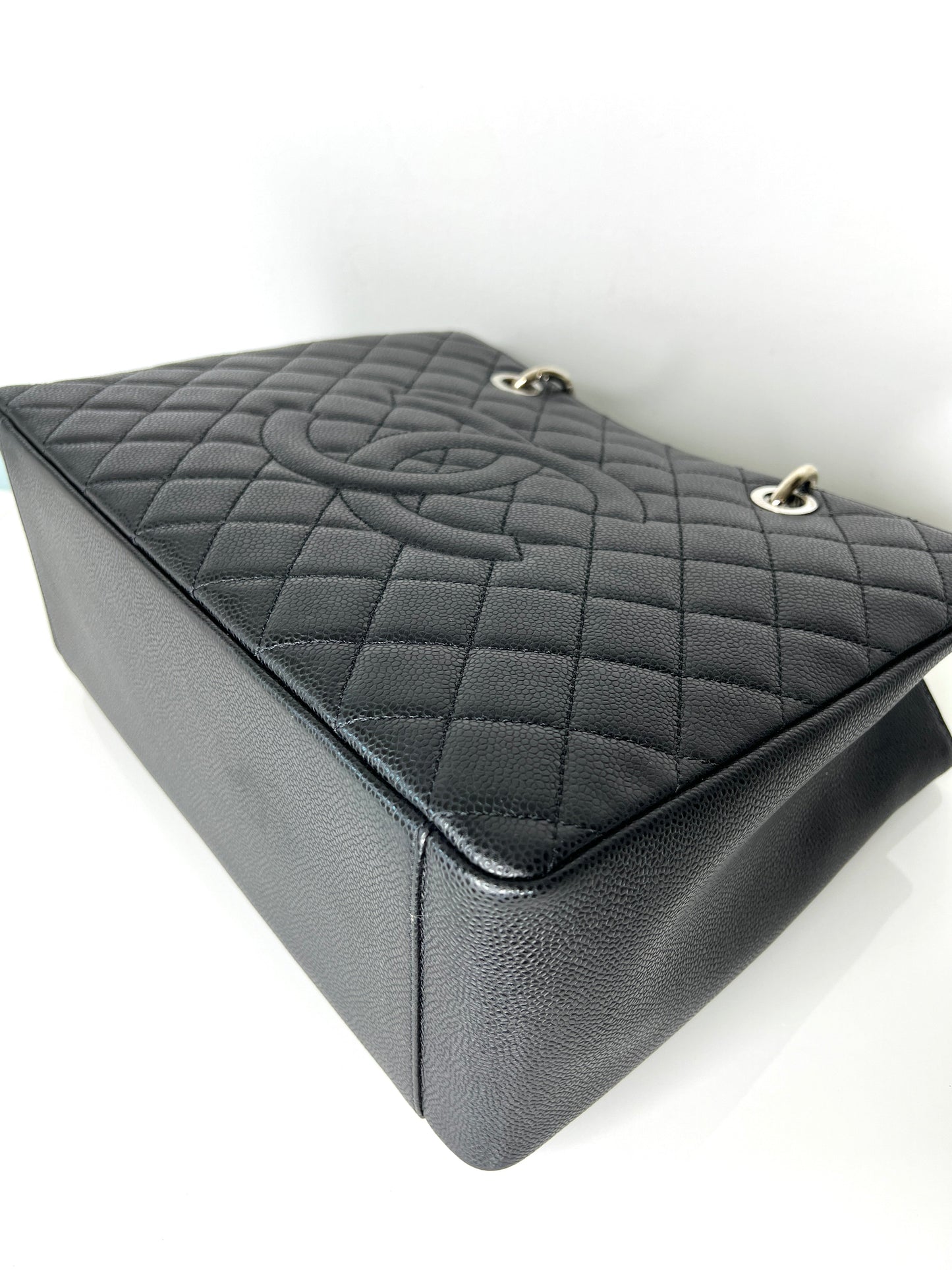Chanel Large GST Black Caviar Leather Shopping Shoulder Bag