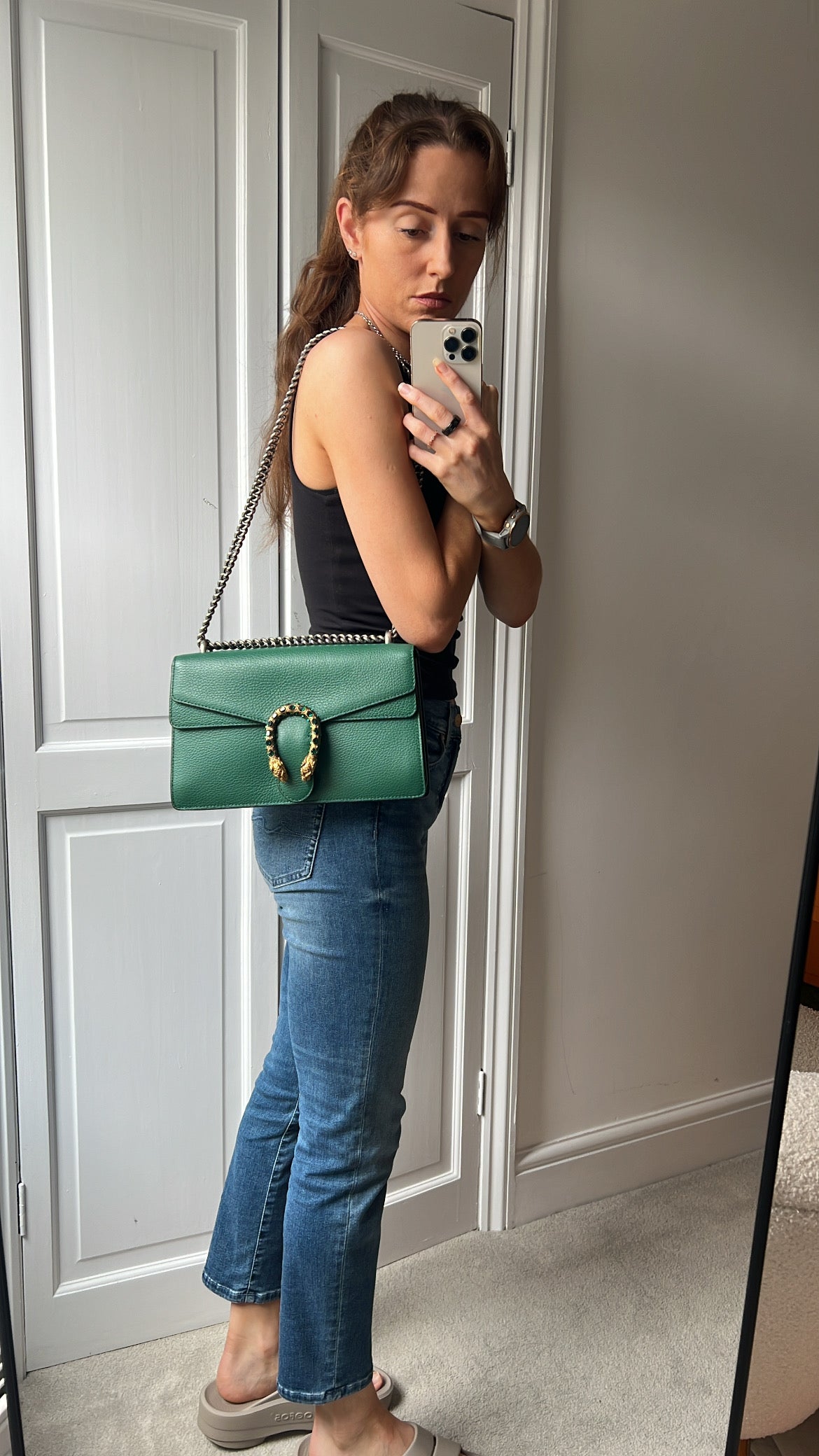 Gucci Dionysus GG Green Small Shoulder Bag (RRP £2,670)