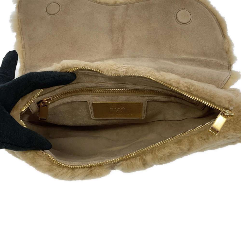 Dior saddle bag ERLCollaboration Beige 1ADPO076SHC_H160 Fur