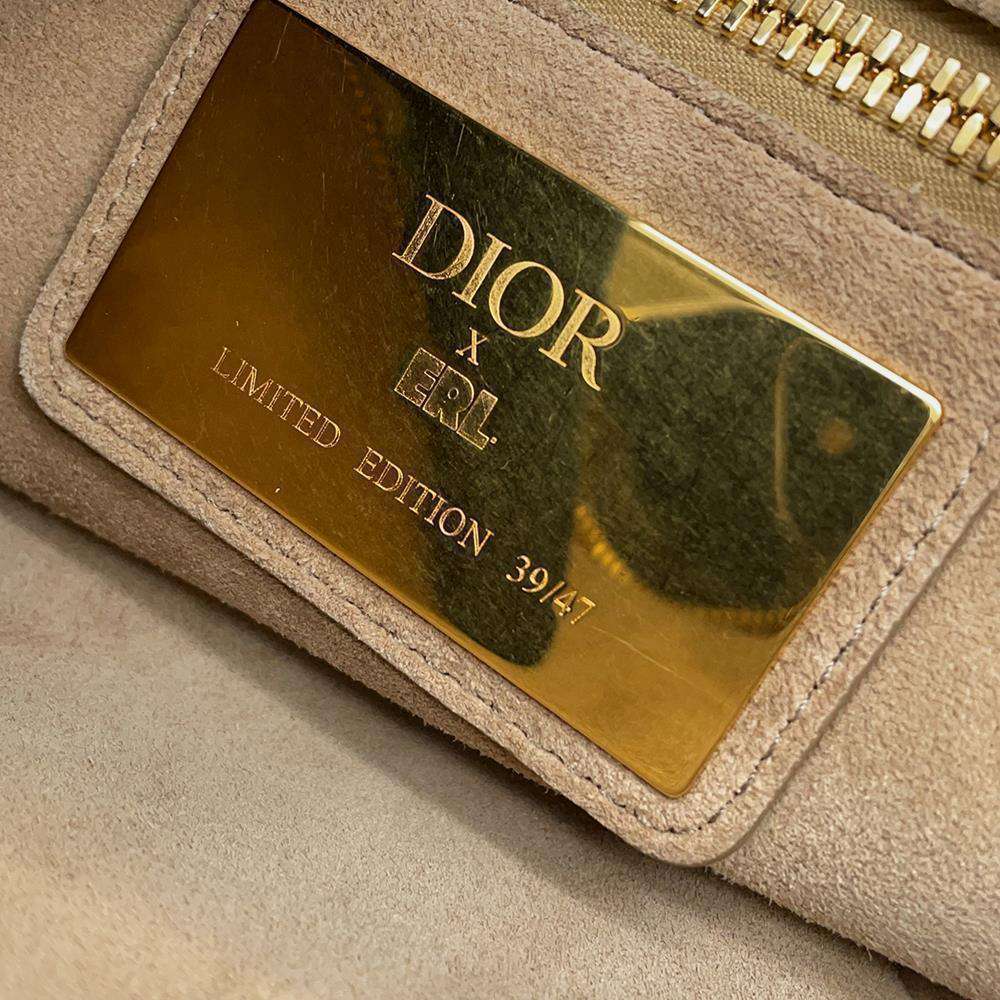 Dior saddle bag ERLCollaboration Beige 1ADPO076SHC_H160 Fur