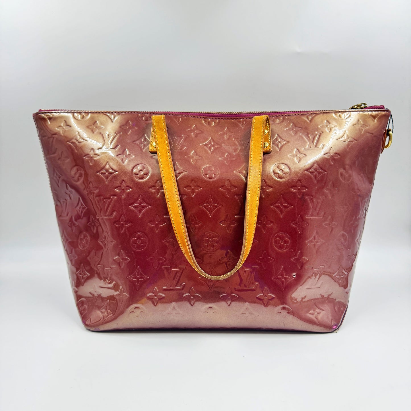 Louis Vuitton Red Vernis Bellevue Tote TWS