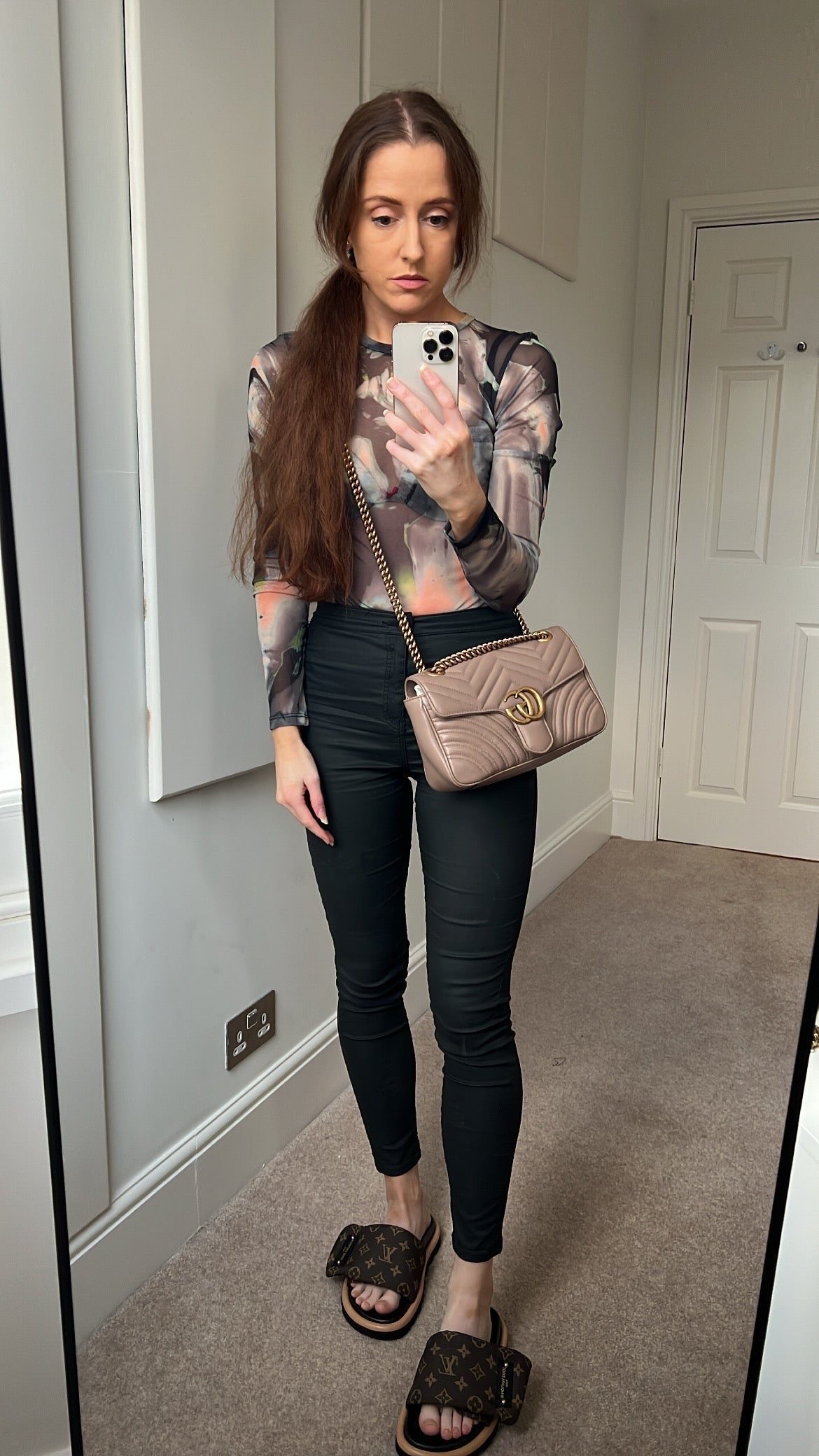 Gucci GG Dusty Pink Marmont Small Shoulder Bag (RRP £2070)