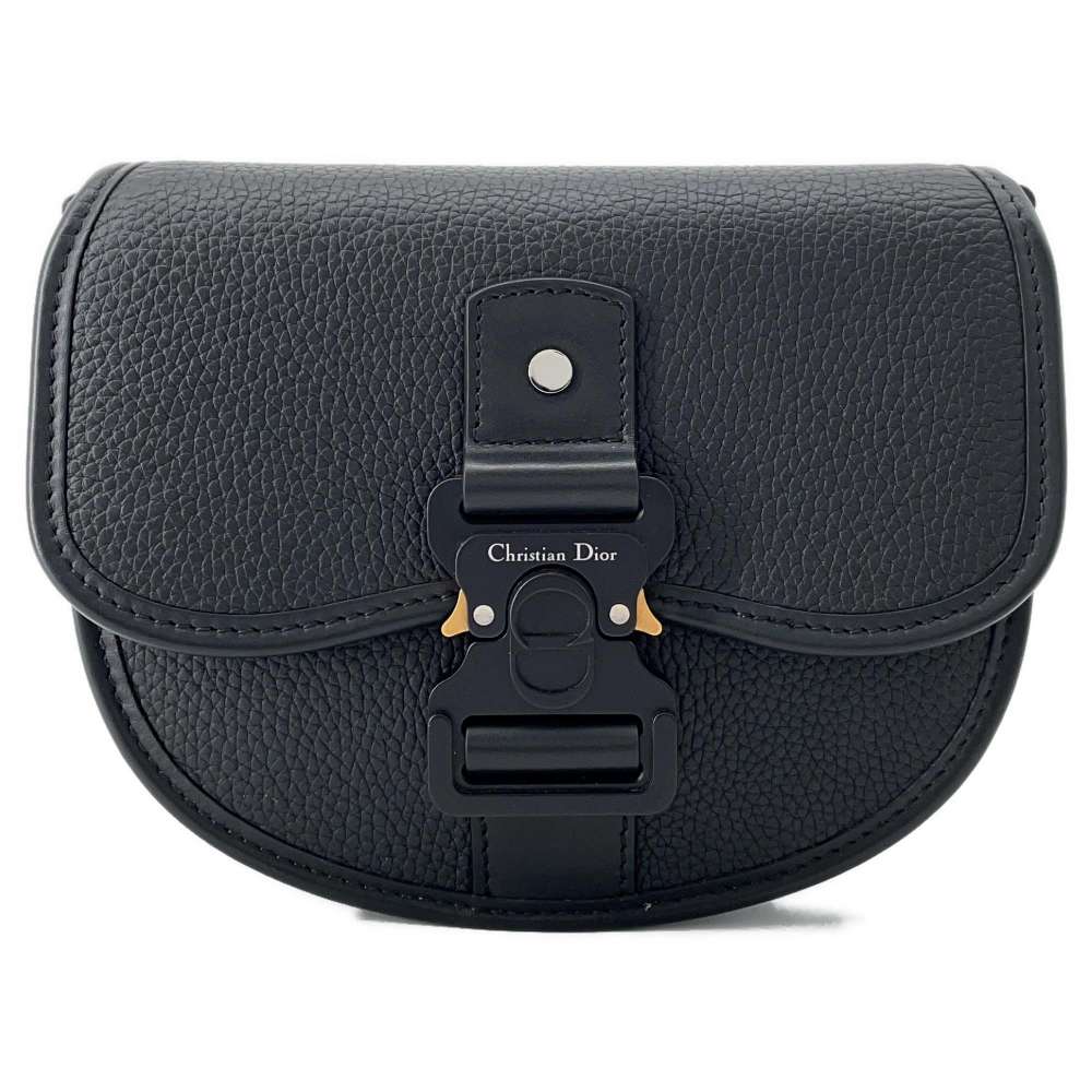 Dior Gallop Shoulder Bag Black 1ADPO033LAC Leather