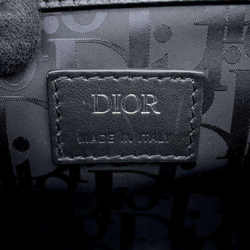 Dior Gallop Shoulder Bag Black 1ADPO033LAC Leather