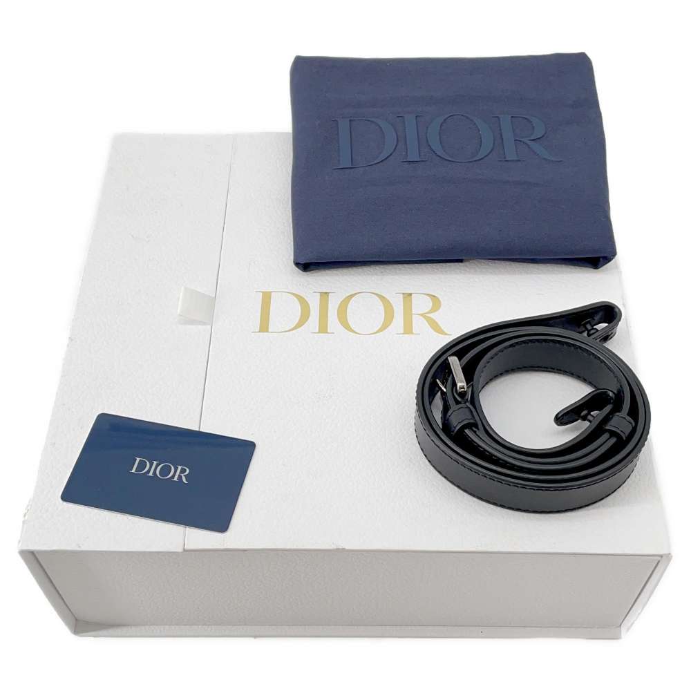 Dior Gallop Shoulder Bag Black 1ADPO033LAC Leather