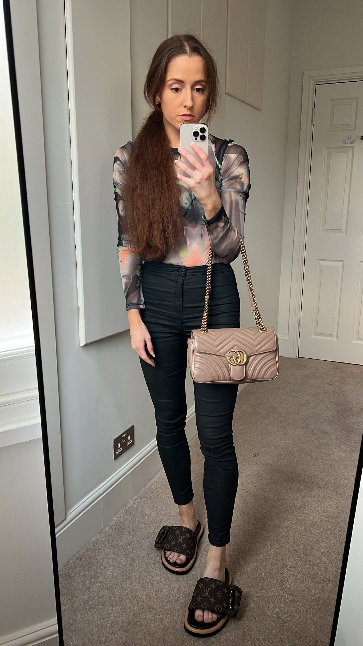 Gucci GG Dusty Pink Marmont Small Shoulder Bag (RRP £2070)