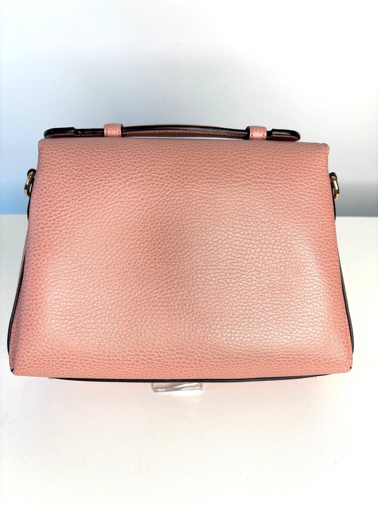 Gucci Interlocking G Top Handle Pink Leather Shoulder Bag - Preloved