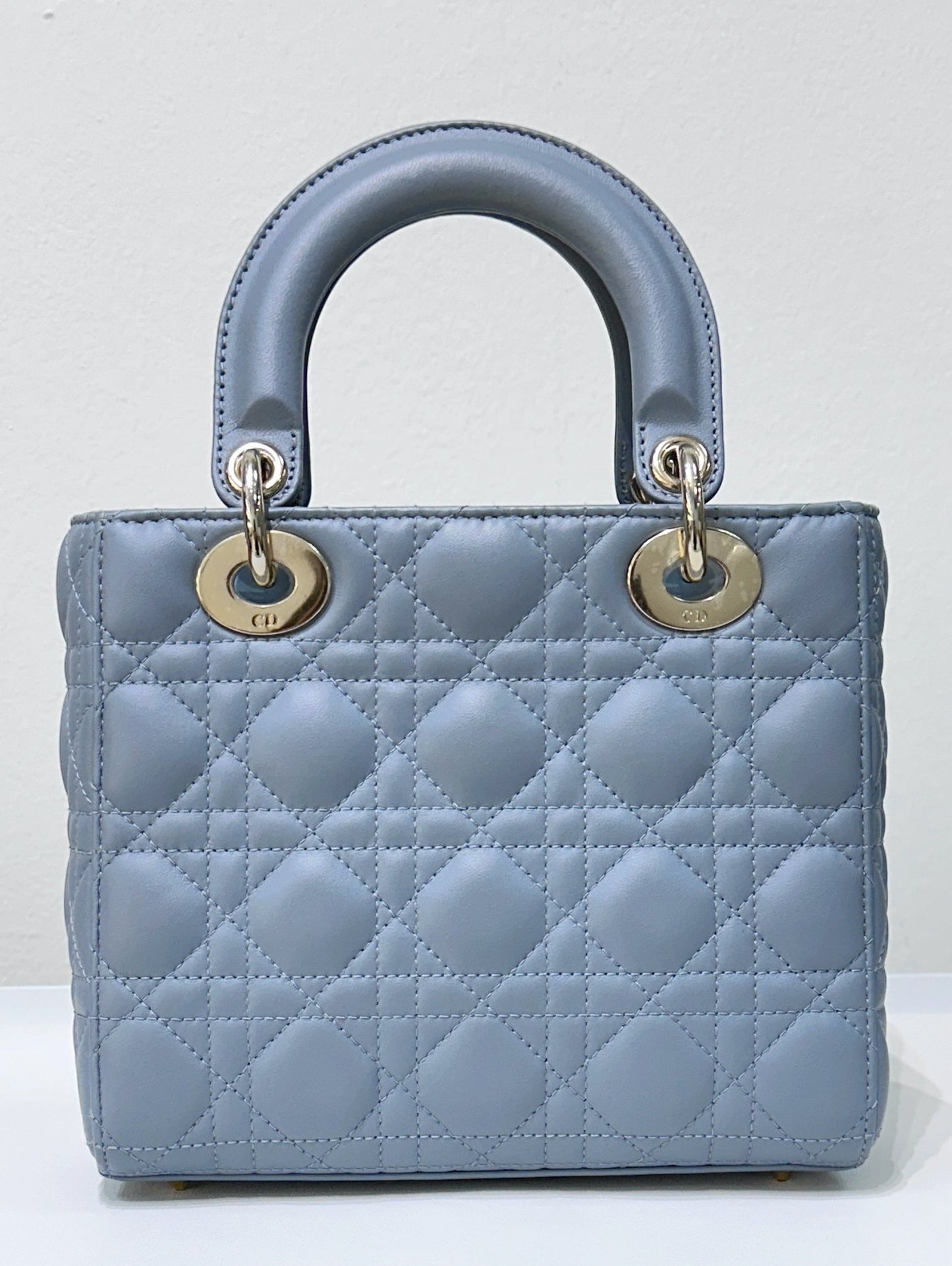 Small Lady Dior My ABC Dior Cannage Lambskin Sky Blue