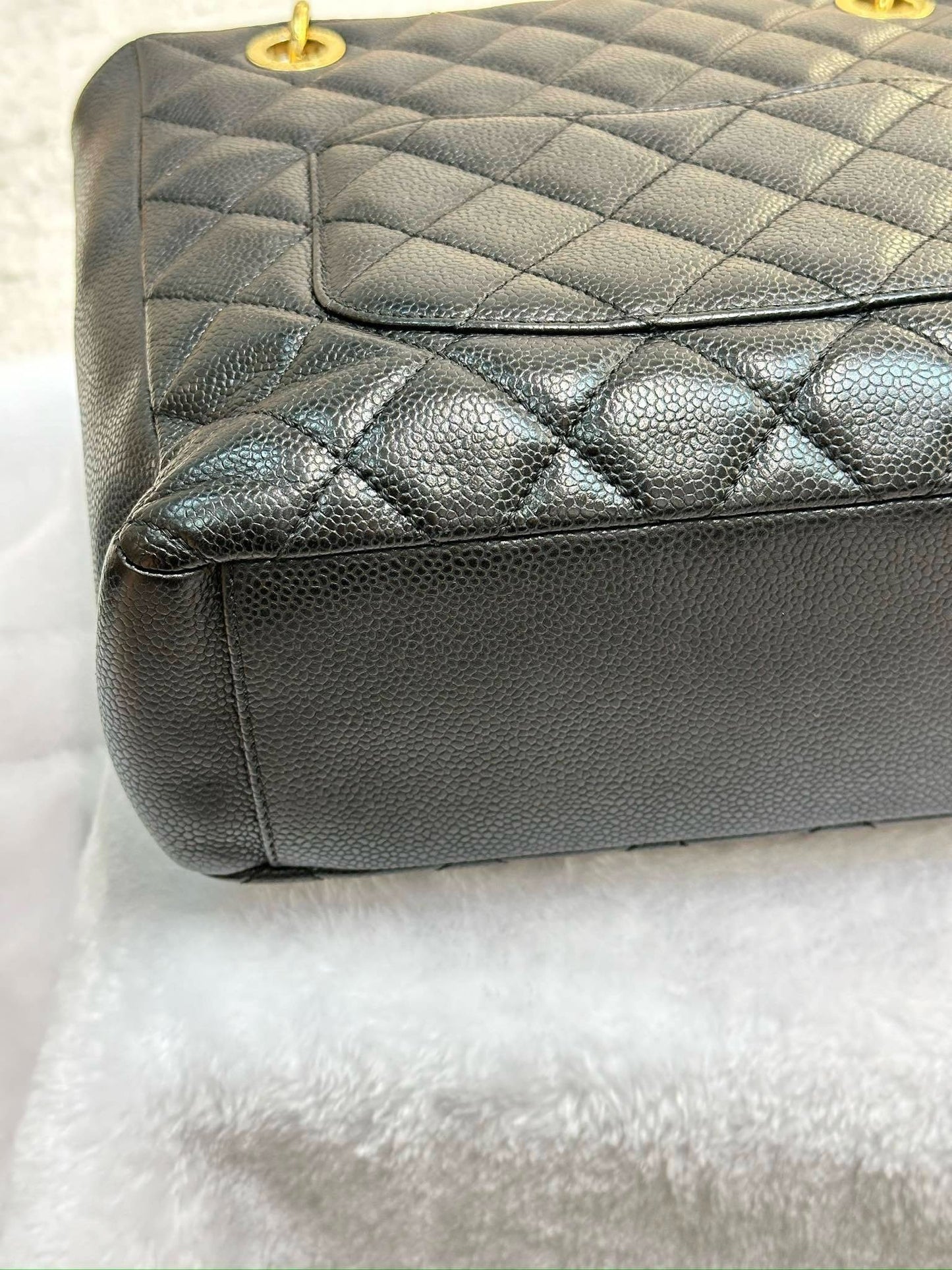 Chanel Caviar Quilted Petit Shopping Tote PST Black