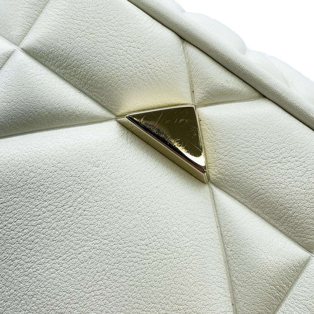 Dior Lady 95.22 2WAY Handbag White M0699OVJX Leather Size Medium
