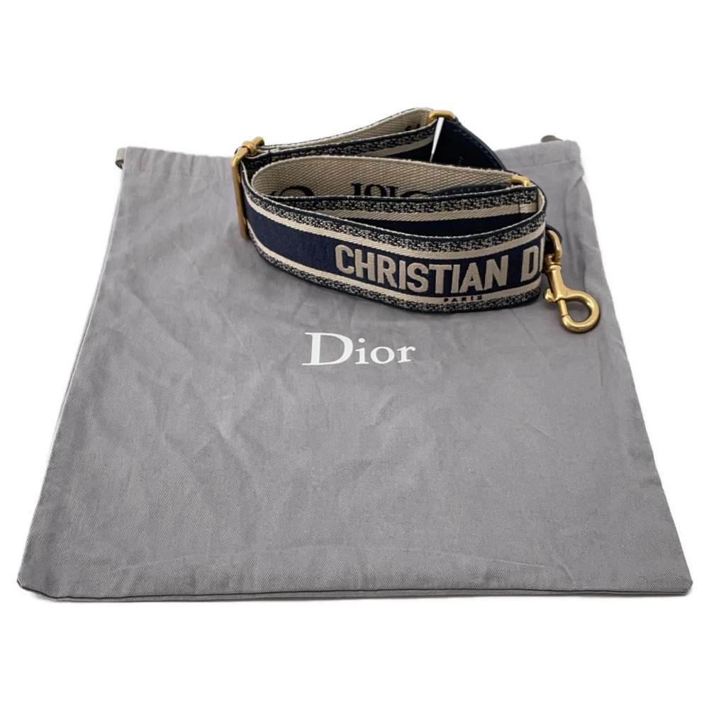 Dior ObliqueWicker Basket Drawstring Bag Shoulder Bag Brown/Navy M7600CMVO Rattan Canvas
