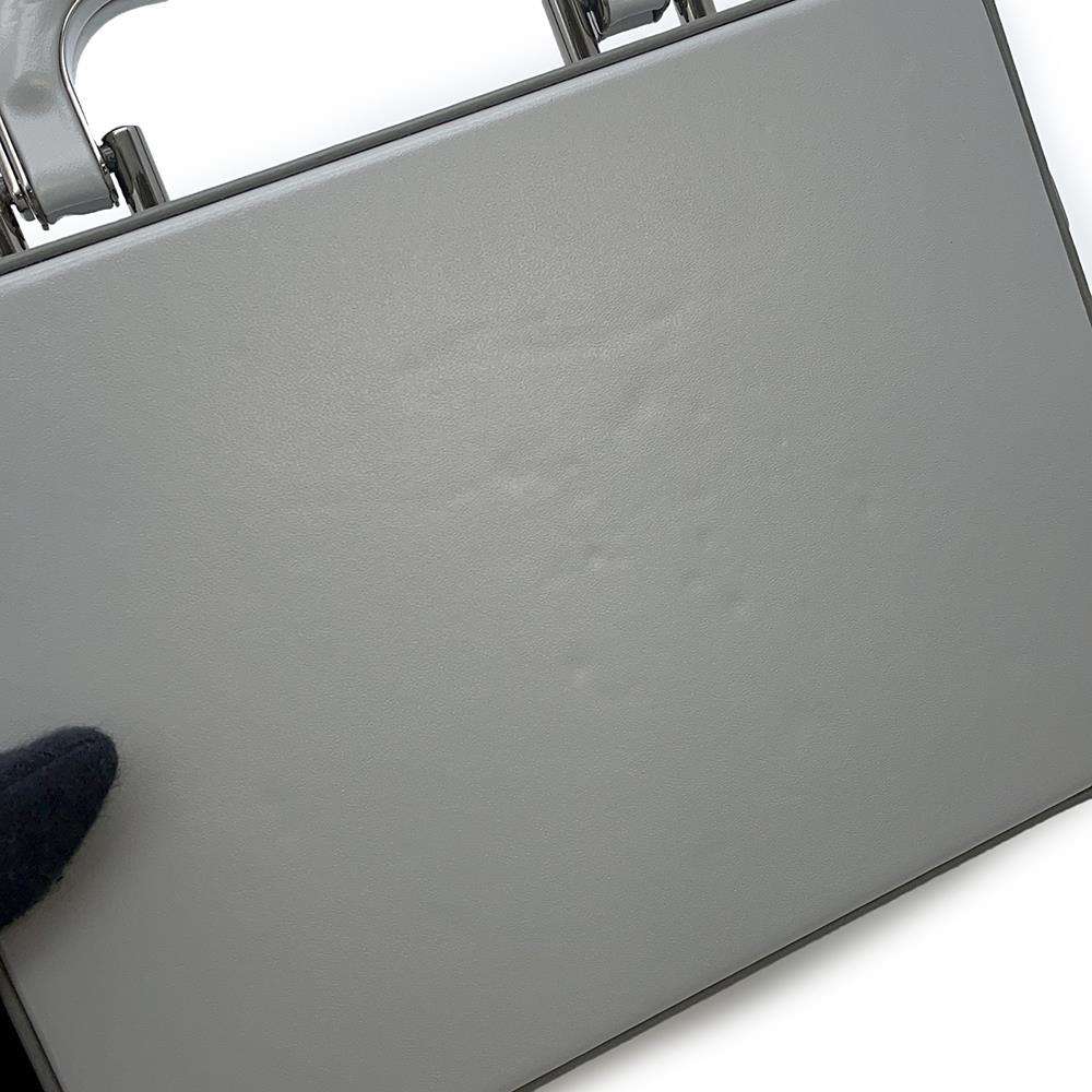 Dior 2WAY Lock Bag Kenny Scharf Collaboration Gray/Blue Leather