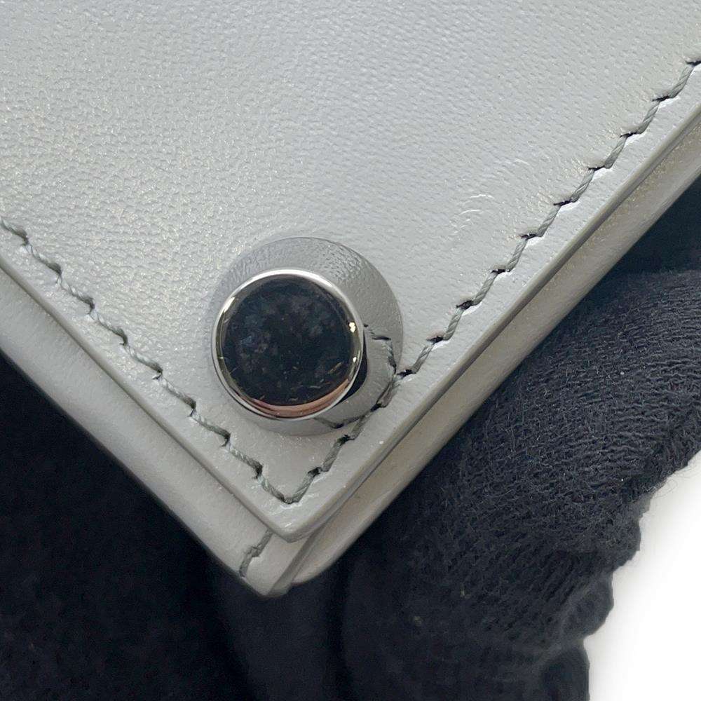 Dior 2WAY Lock Bag Kenny Scharf Collaboration Gray/Blue Leather