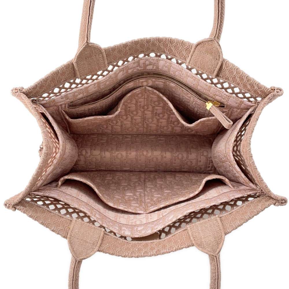 Dior Book tote Pink Canvas Size Medium