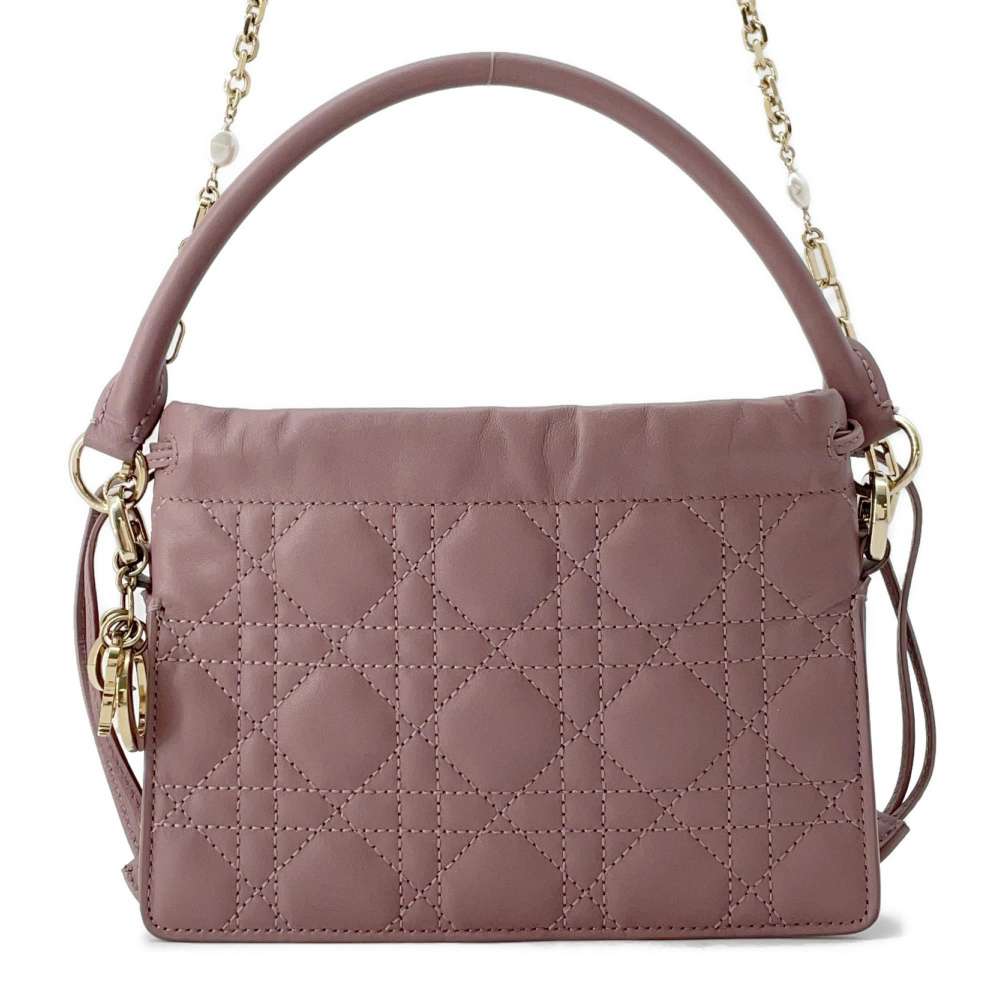 Dior Lady Dior Millie 2WAY Handbag Pink S0981ONMJ Lambskin