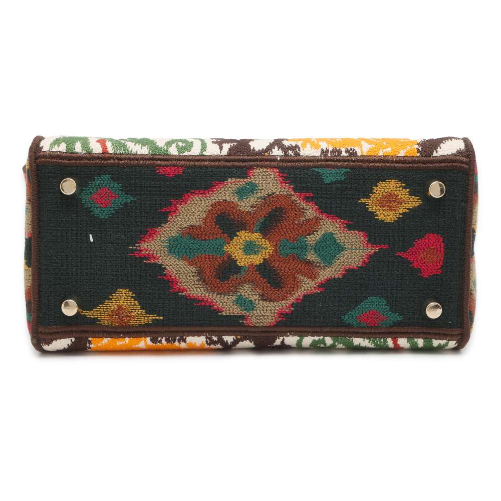 Dior Lady D-LITE Paisley 2WAY Handbag Multicolor Canvas Size Medium