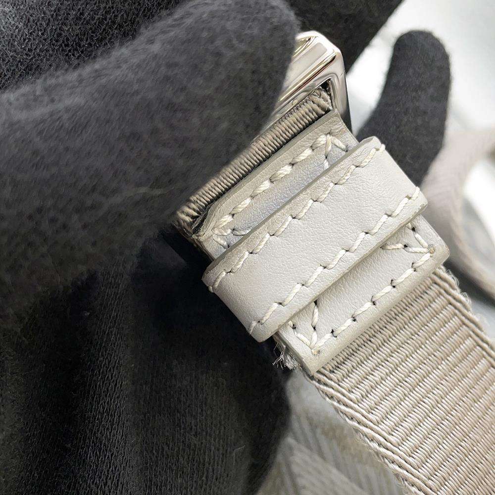 Dior Backpack HIT THE ROAD Gray 1ESBA021CDP PVC Calf Leather Size Small