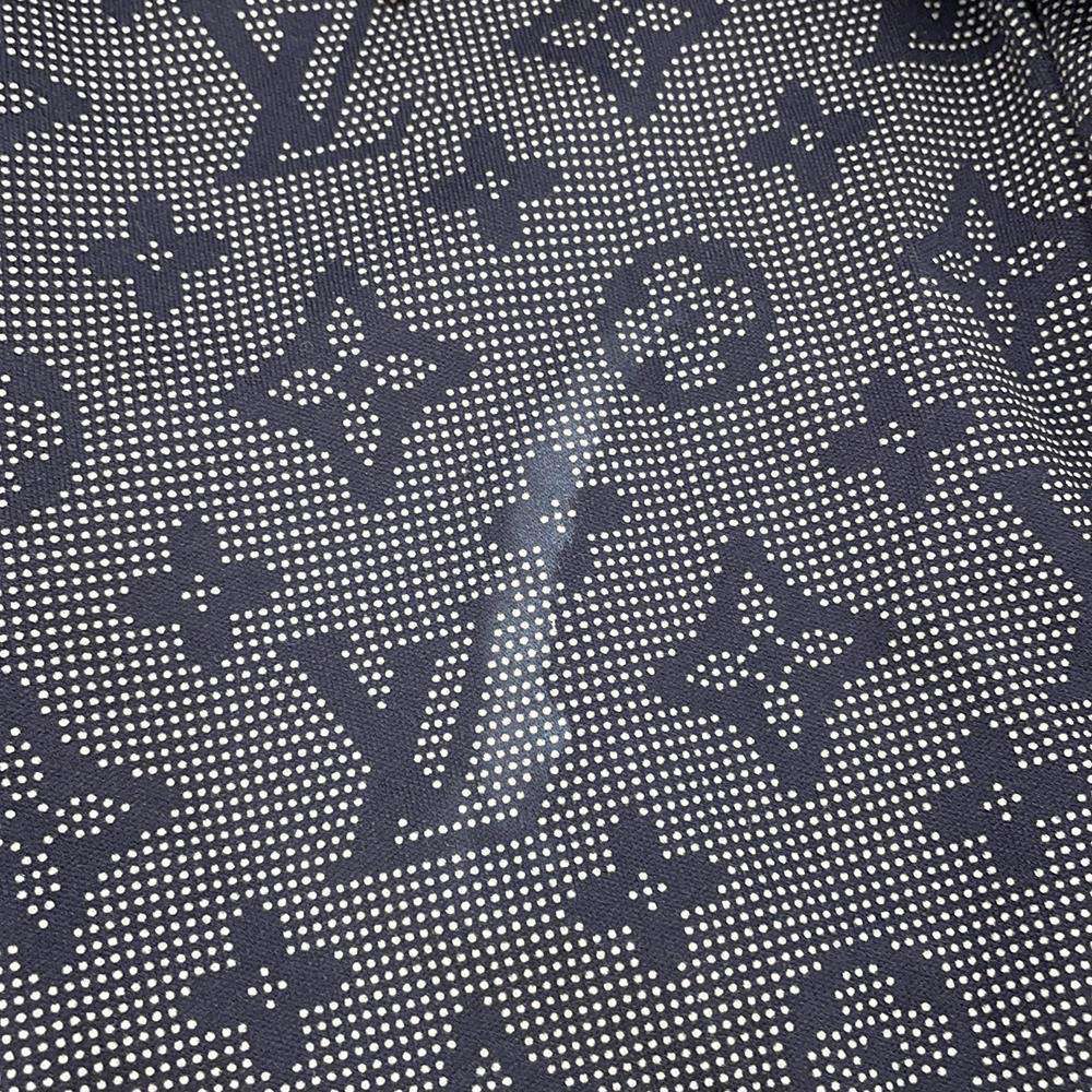 LOUIS VUITTON Monogram Mahina ChainShoulder TShirt Size M Navy1ABCC8 Cotton100%