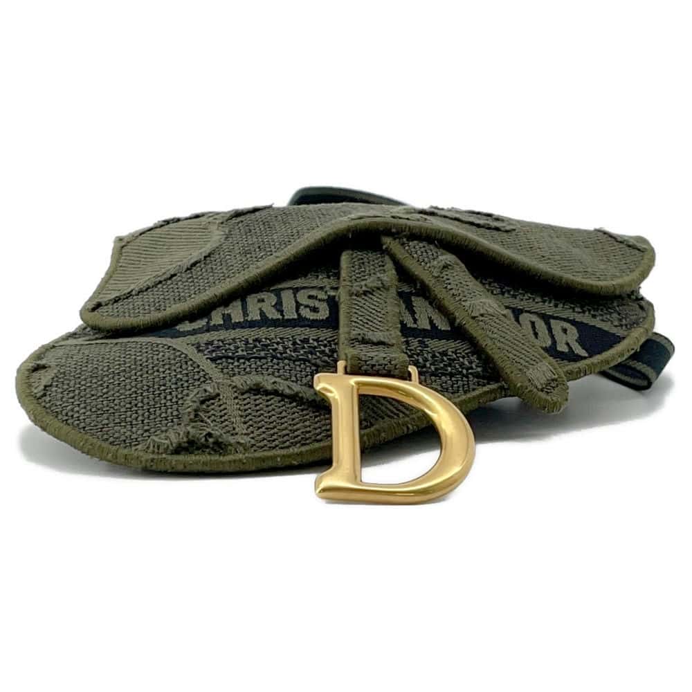 Dior Saddle Waist Bag Khaki S5632CWAH Canvas
