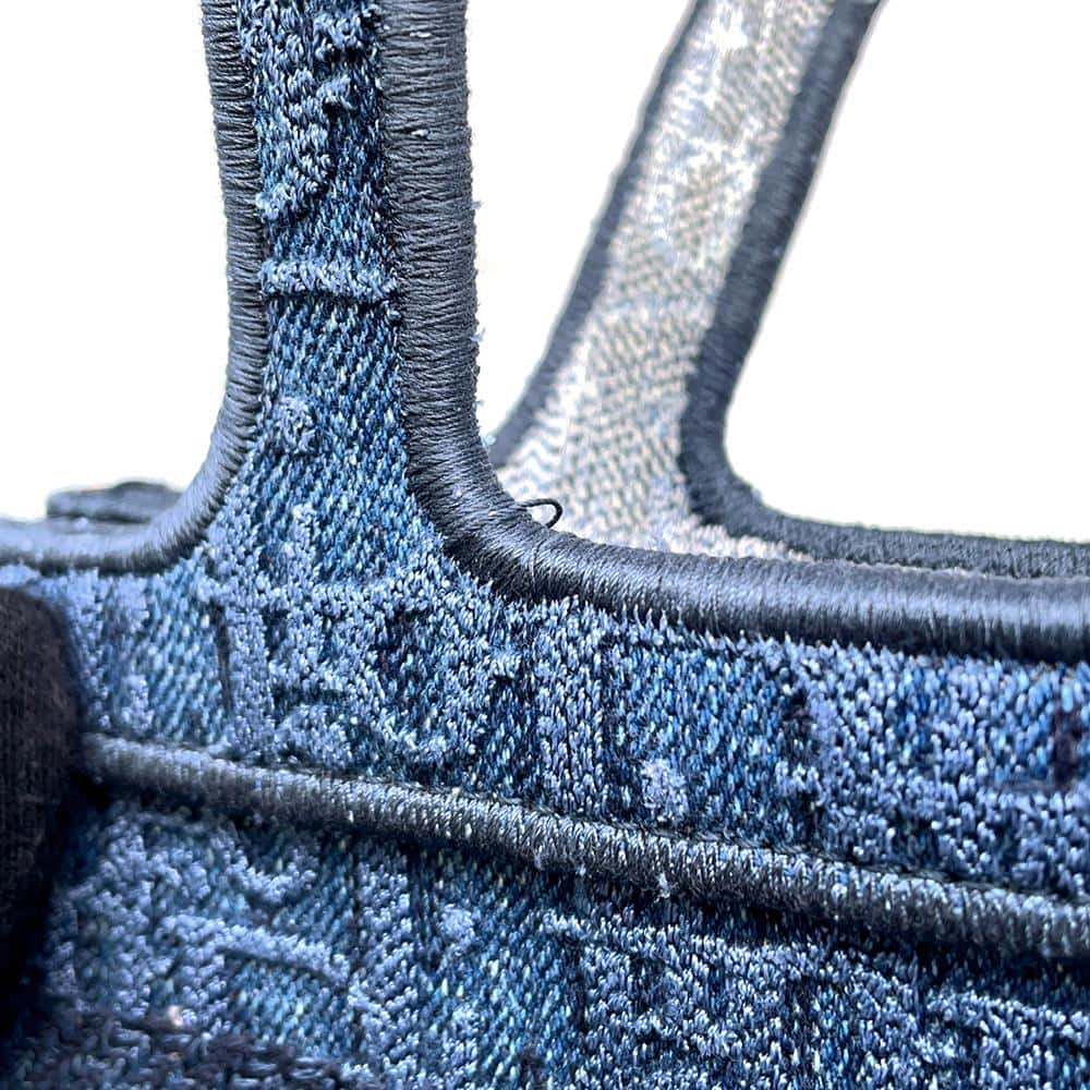 Dior Oblique Denim Book Tote Blue Canvas Size Mini